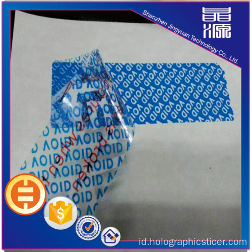 Label Hologram Custom Printing yang Murah